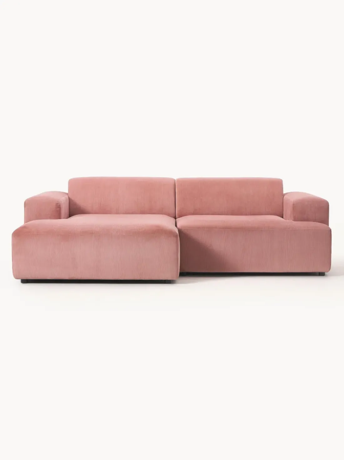 Sofá rinconera de pana Melva (3 plazas)