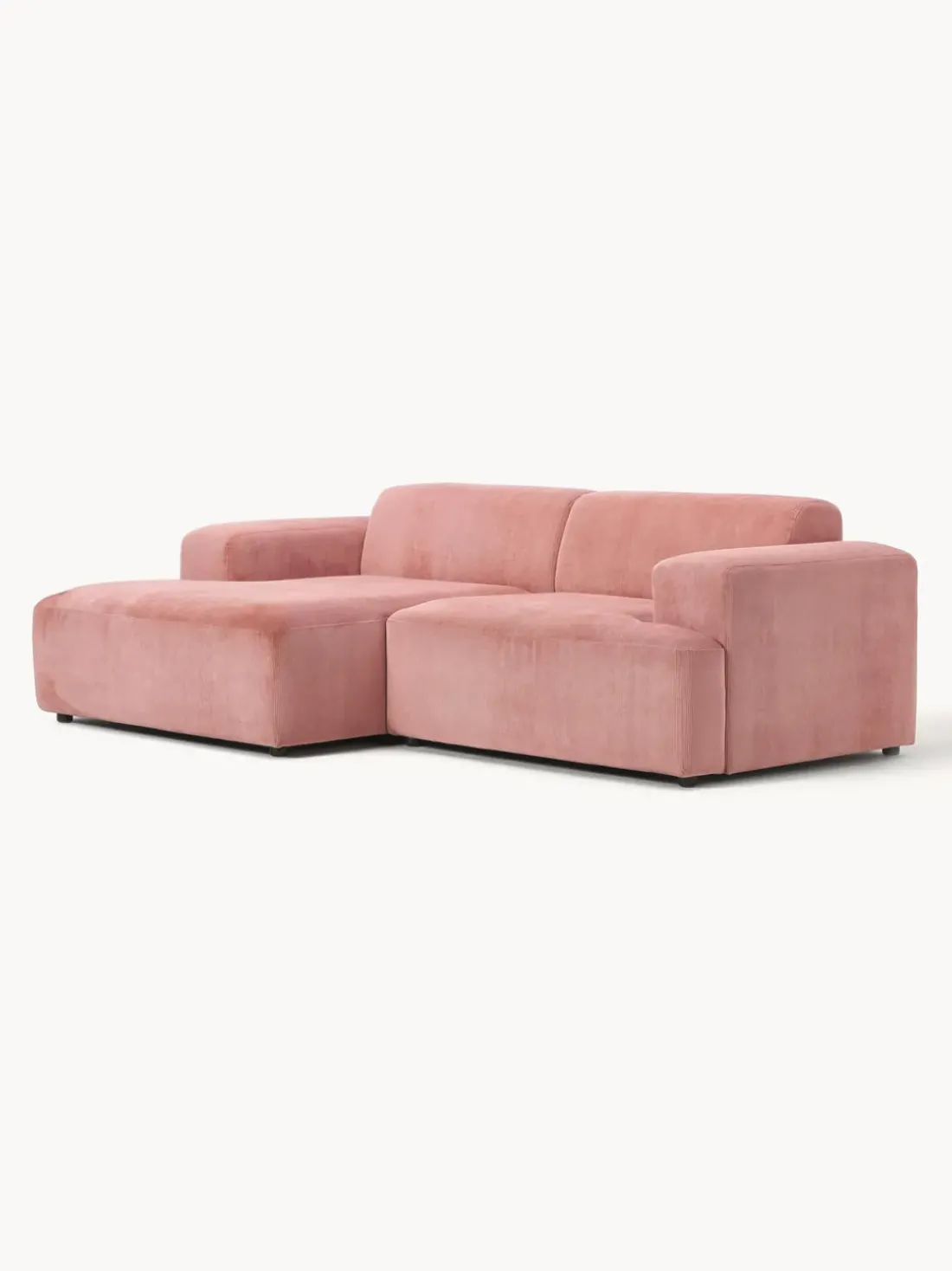 Sofá rinconera de pana Melva (3 plazas)