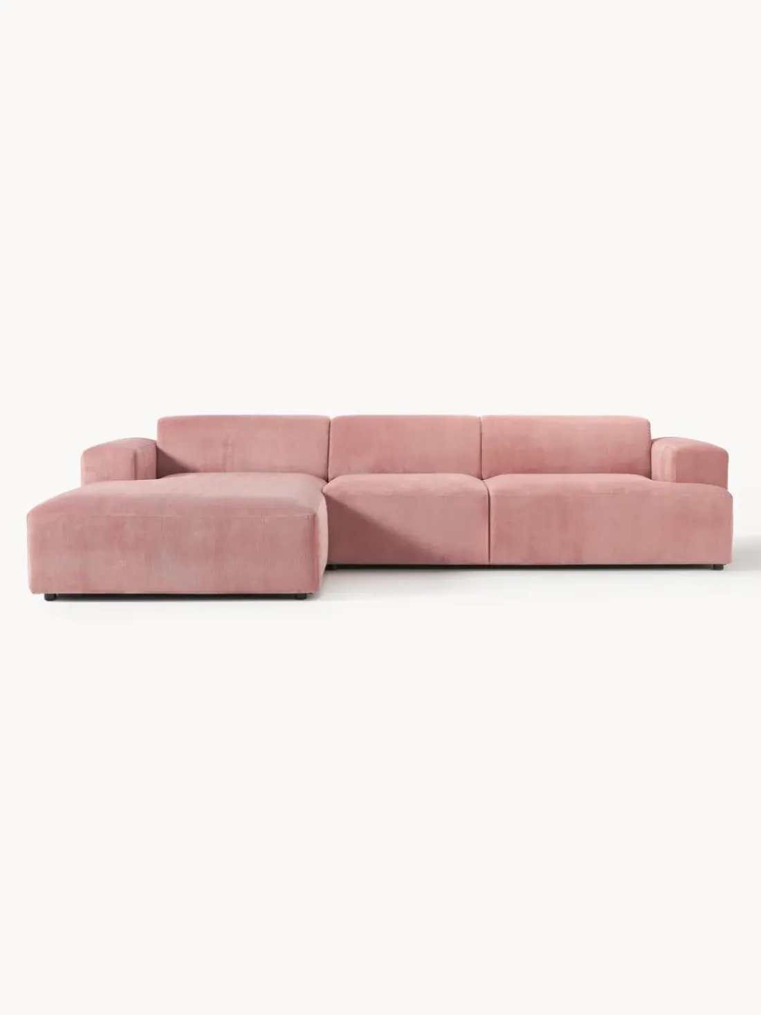 Sofá rinconera de pana Melva (4 plazas)