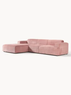 Sofá rinconera de pana Melva (4 plazas)