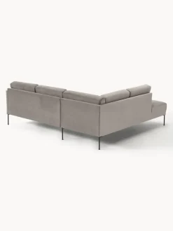 Sofá rinconera de terciopelo Fluente