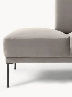 Sofá rinconera de terciopelo Fluente