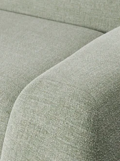 Sofá rinconera en tejido bouclé Wolke (4 plazas)