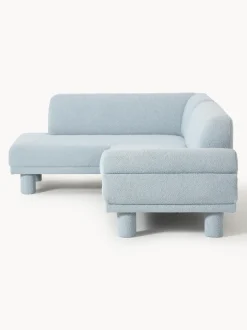 Sofá rinconera en tejido bouclé Lilo