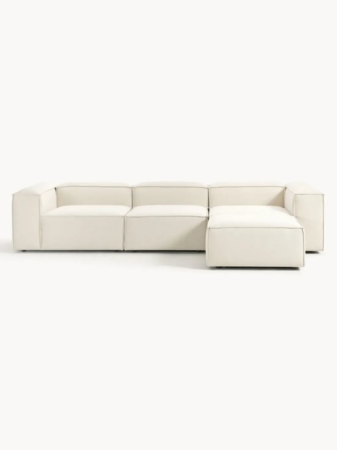 Sofá rinconera modular con reposapiés izquierdo/derecho Lennon (4 plazas)