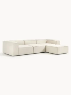 Sofá rinconera modular con reposapiés izquierdo/derecho Lennon (4 plazas)