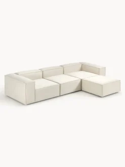 Sofá rinconera modular con reposapiés izquierdo/derecho Lennon (4 plazas)