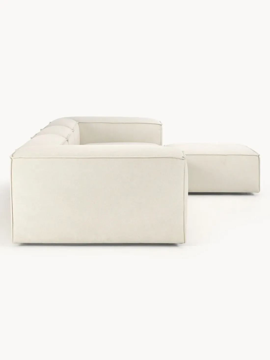 Sofá rinconera modular con reposapiés izquierdo/derecho Lennon (4 plazas)