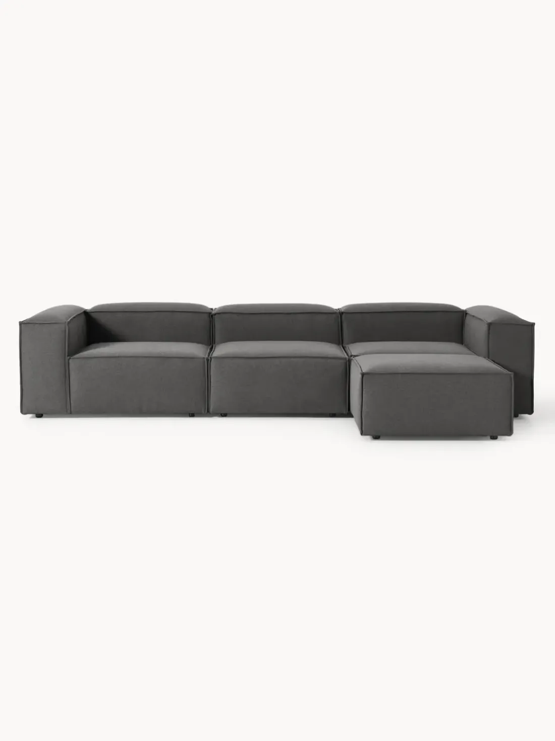 Sofá rinconera modular con reposapiés izquierdo/derecho Lennon (4 plazas)
