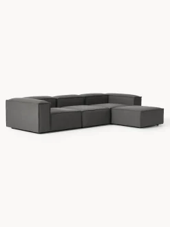 Sofá rinconera modular con reposapiés izquierdo/derecho Lennon (4 plazas)
