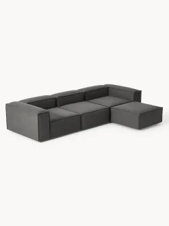Sofá rinconera modular con reposapiés izquierdo/derecho Lennon (4 plazas)