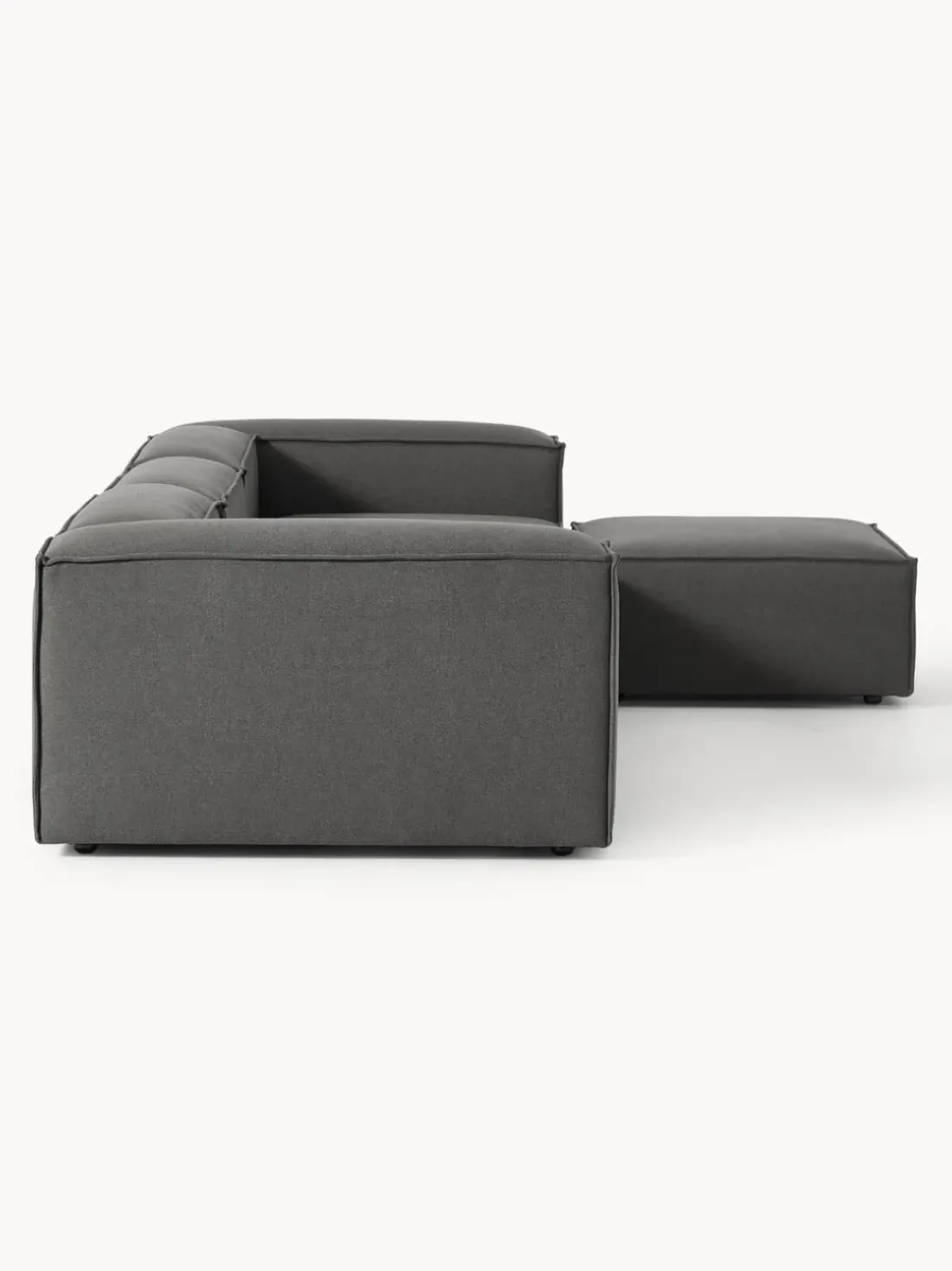 Sofá rinconera modular con reposapiés izquierdo/derecho Lennon (4 plazas)