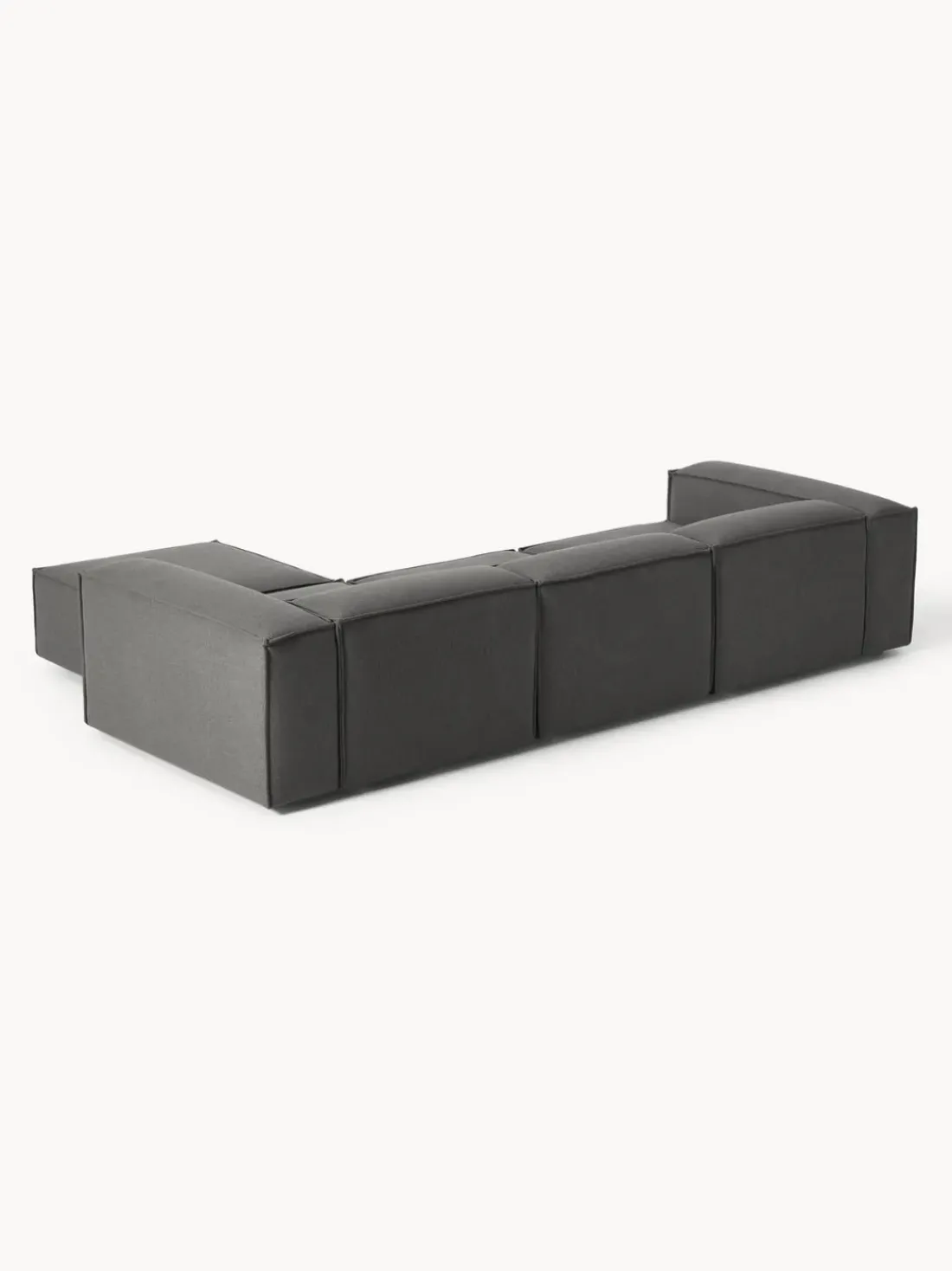 Sofá rinconera modular con reposapiés izquierdo/derecho Lennon (4 plazas)