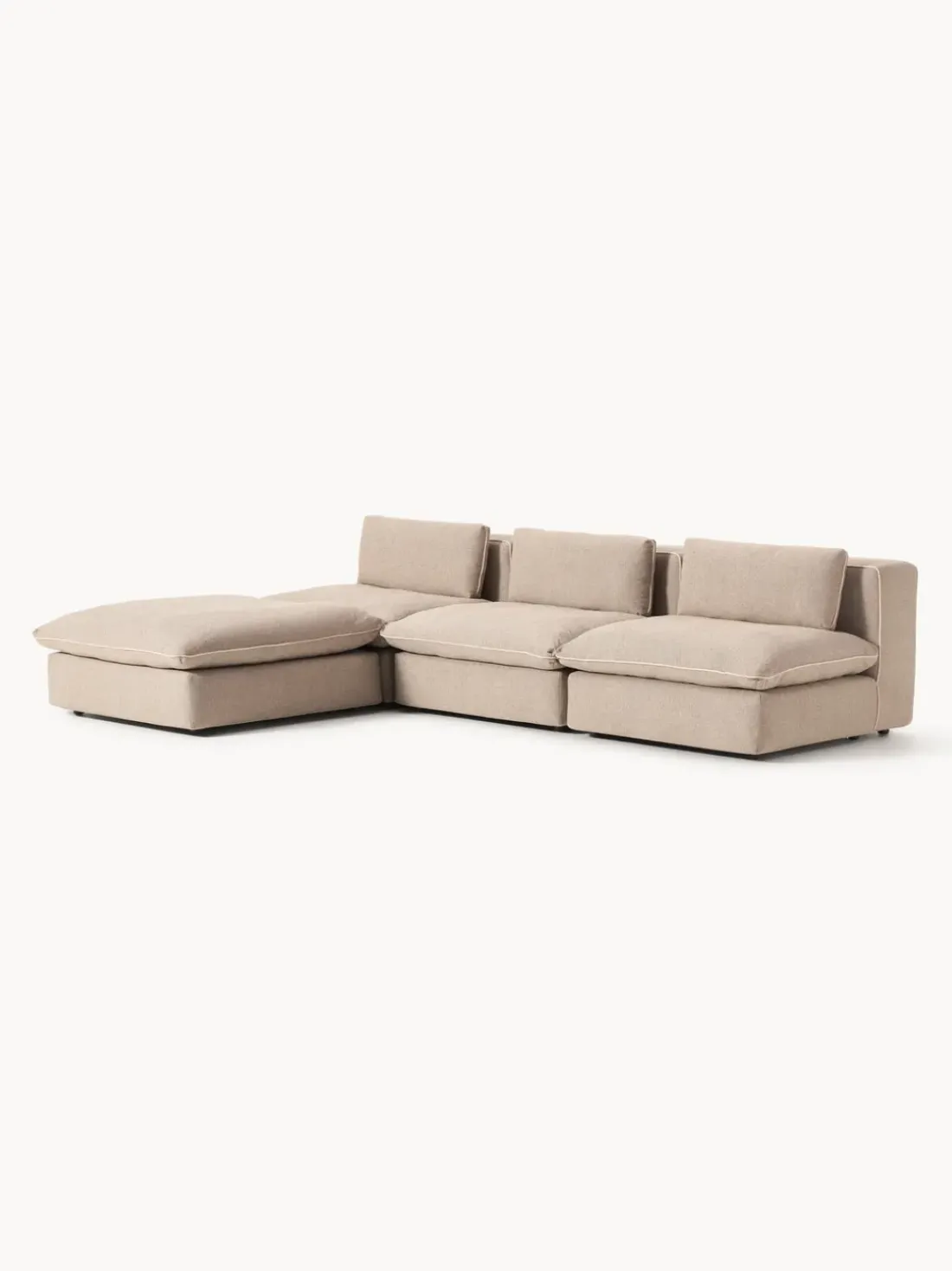 Sofá rinconera modular con reposapiés izquierdo/derecho Felix