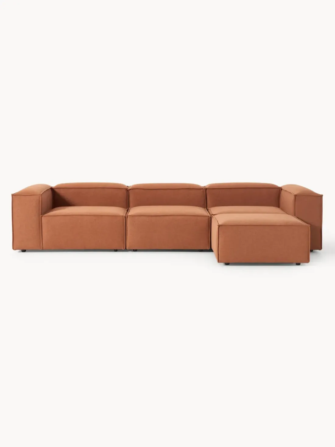 Sofá rinconera modular con reposapiés izquierdo/derecho Lennon (4 plazas)