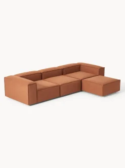 Sofá rinconera modular con reposapiés izquierdo/derecho Lennon (4 plazas)