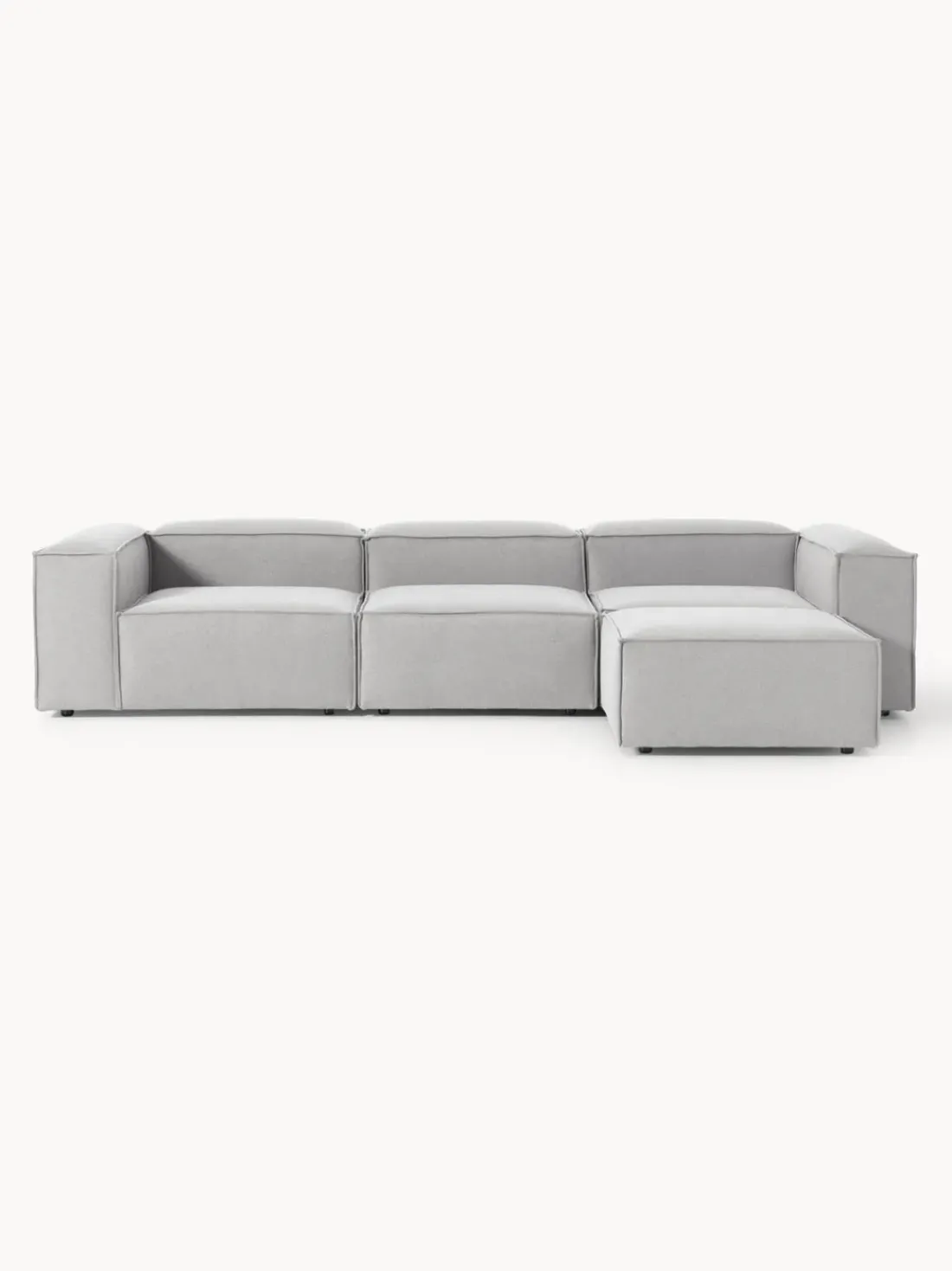 Sofá rinconera modular con reposapiés izquierdo/derecho Lennon (4 plazas)
