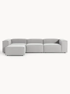 Sofá rinconera modular con reposapiés izquierdo/derecho Lennon (4 plazas)