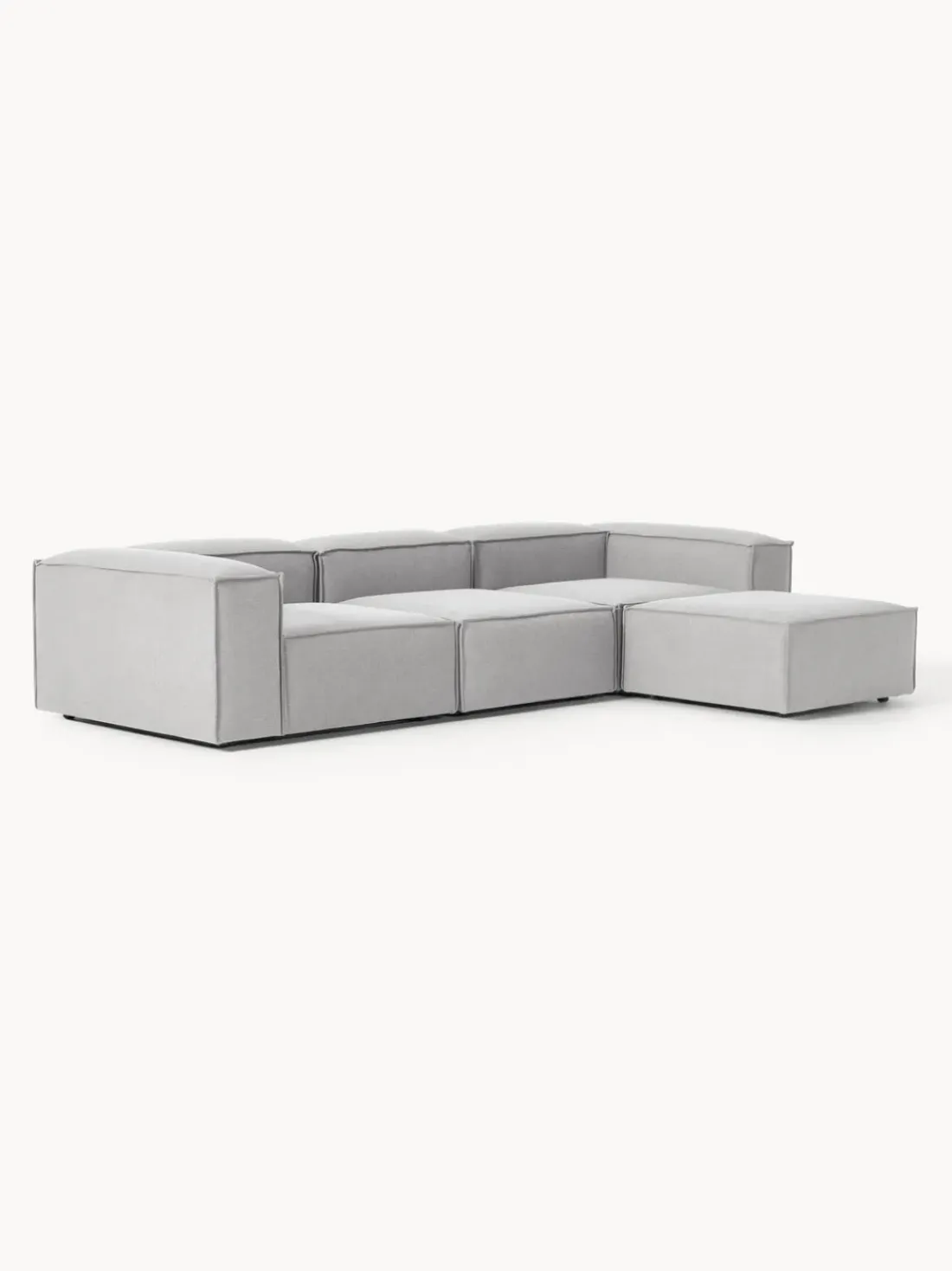 Sofá rinconera modular con reposapiés izquierdo/derecho Lennon (4 plazas)