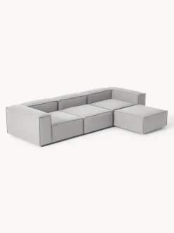 Sofá rinconera modular con reposapiés izquierdo/derecho Lennon (4 plazas)