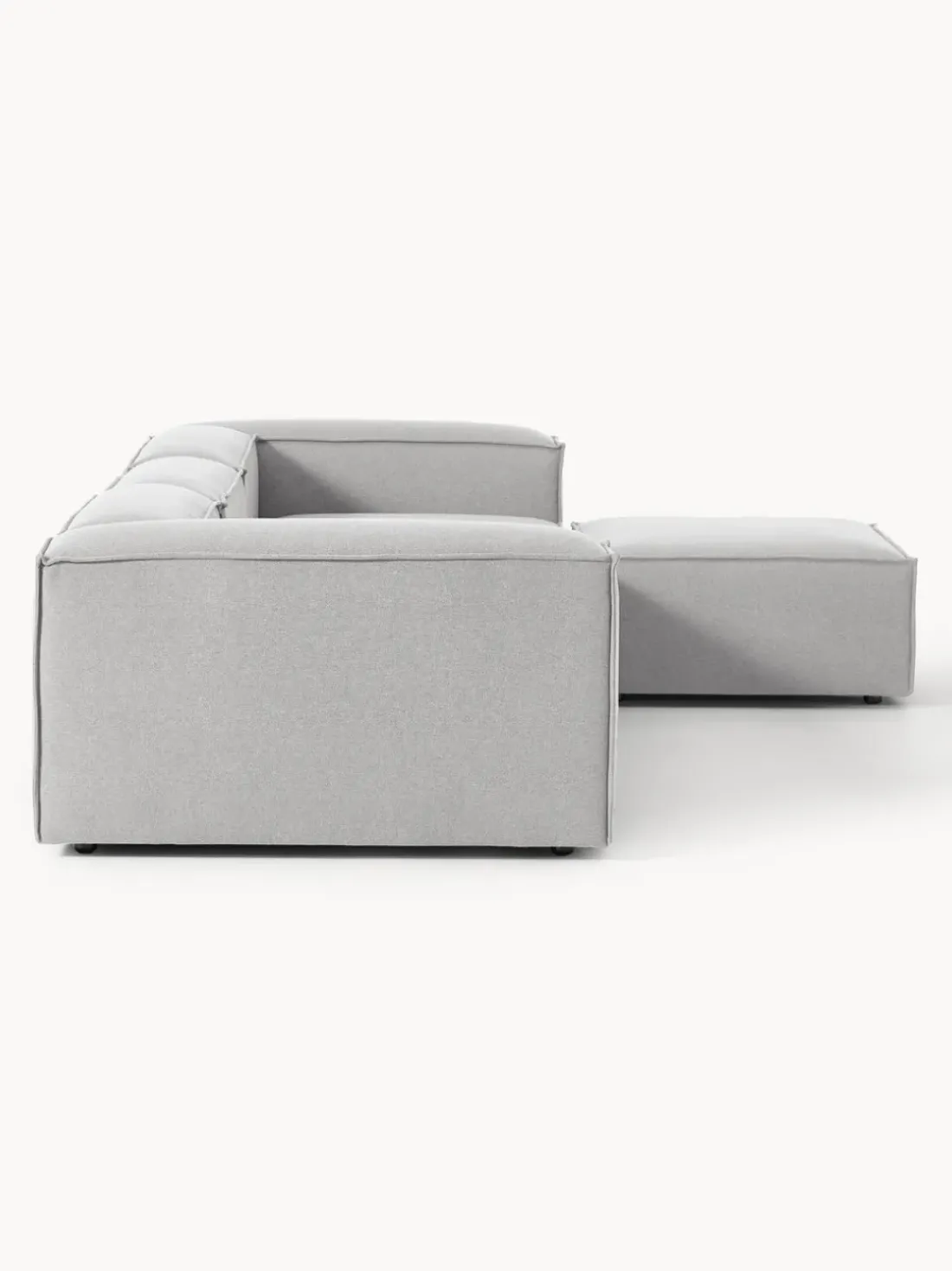 Sofá rinconera modular con reposapiés izquierdo/derecho Lennon (4 plazas)