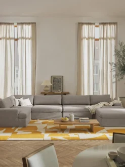 Sofá rinconera modular con tapizado desenfundable Russell