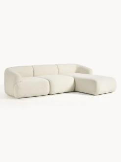 Sofá rinconera modular de borreguillo Sofia (3 plazas)