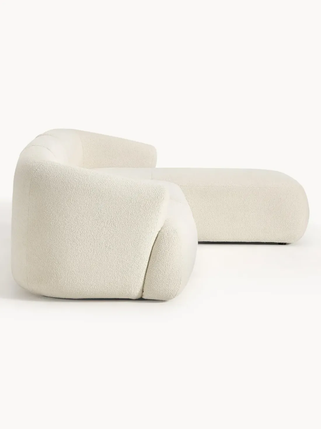 Sofá rinconera modular de borreguillo Sofia (3 plazas)
