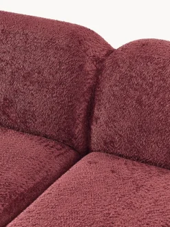 Sofá rinconera modular de borreguillo bouclé Wolke (4 plazas)
