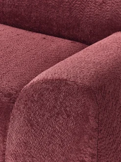 Sofá rinconera modular de borreguillo bouclé Wolke (4 plazas)