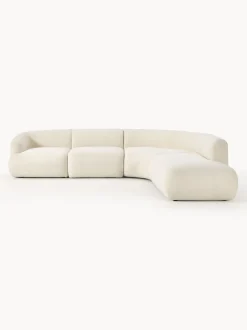 Sofá rinconera modular de borreguillo Sofia (4 plazas)