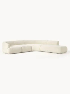 Sofá rinconera modular de borreguillo Sofia (4 plazas)