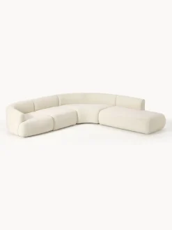 Sofá rinconera modular de borreguillo Sofia (4 plazas)