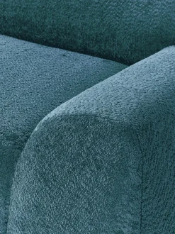 Sofá rinconera modular de borreguillo bouclé Wolke (4 plazas)