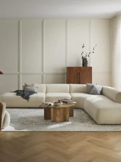 Sofá rinconera modular de borreguillo Sofia (4 plazas)