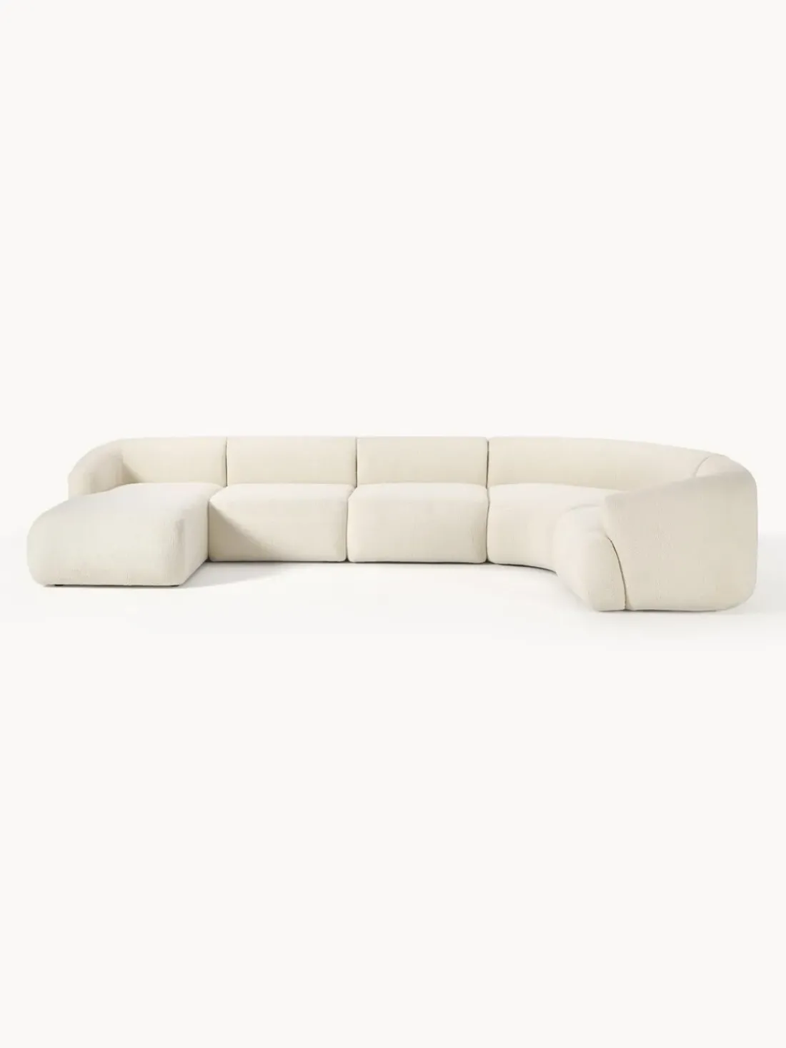 Sofá rinconera modular de borreguillo Sofia