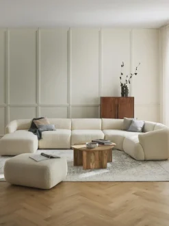 Sofá rinconera modular de borreguillo Sofia