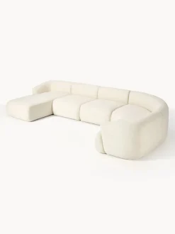 Sofá rinconera modular de borreguillo Sofia
