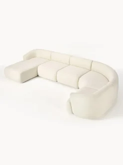 Sofá rinconera modular de borreguillo Sofia