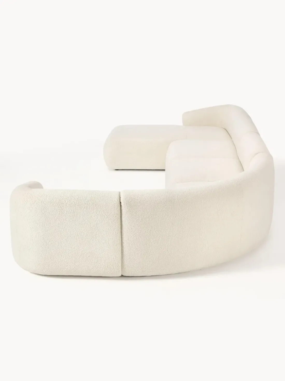 Sofá rinconera modular de borreguillo Sofia