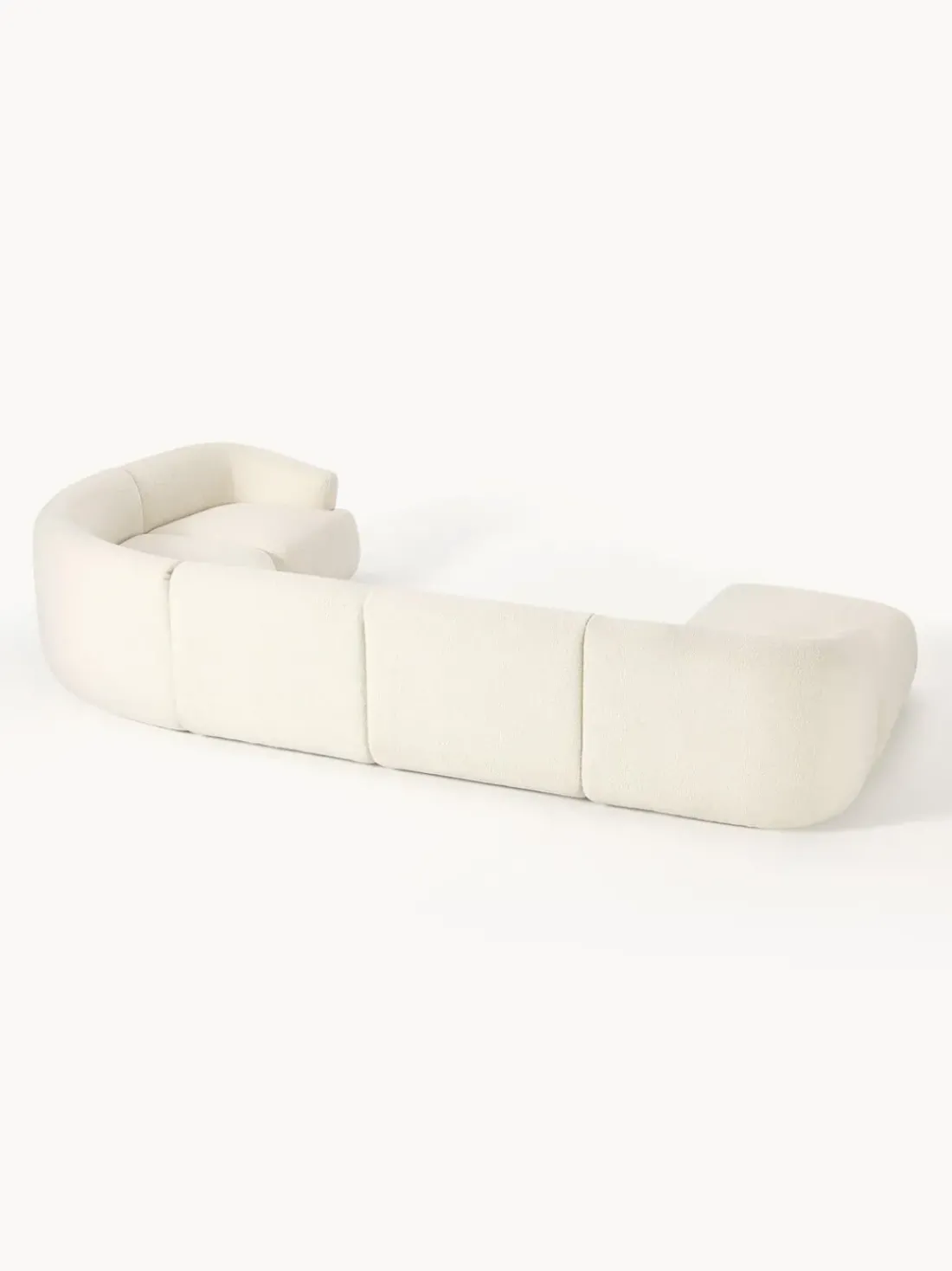 Sofá rinconera modular de borreguillo Sofia