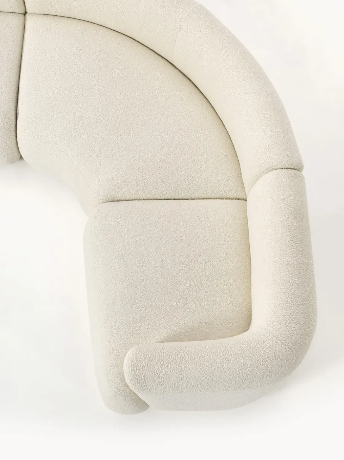 Sofá rinconera modular de borreguillo Sofia