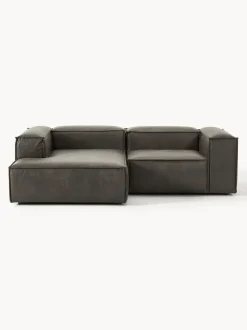 Sofá rinconera modular de cuero reciclado Lennon
