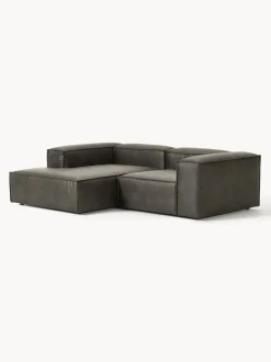 Sofá rinconera modular de cuero reciclado Lennon