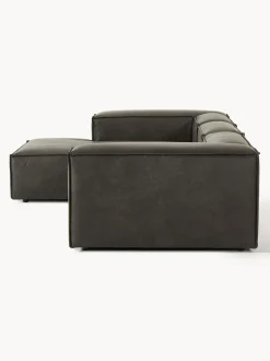 Sofá rinconera modular de cuero reciclado Lennon