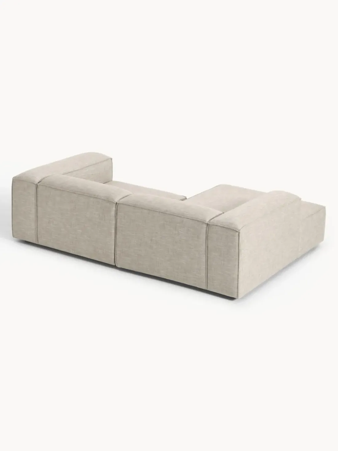 Sofá rinconera modular de mezcla de lino Lennon