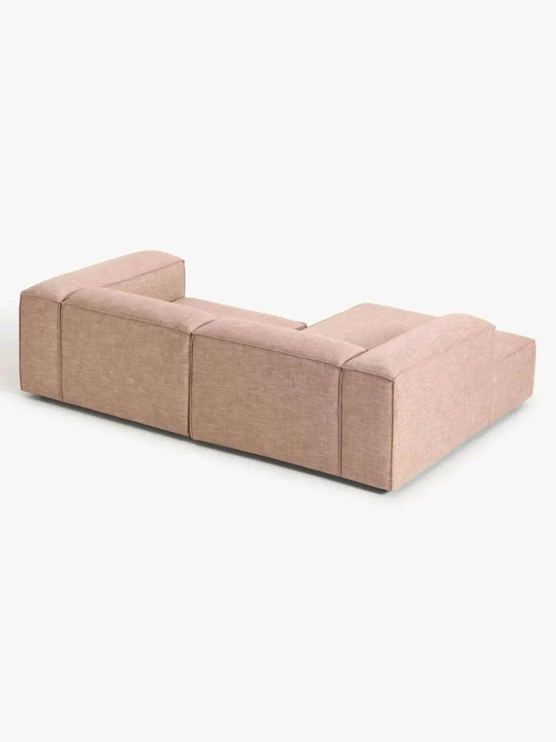 Sofá rinconera modular de mezcla de lino Lennon