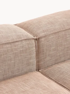 Sofá rinconera modular de mezcla de lino Lennon