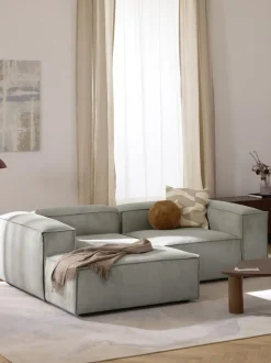 Sofá rinconera modular de pana Lennon