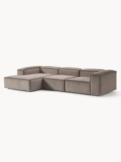 Sofá rinconera modular de pana Lennon